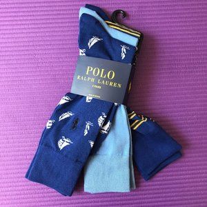 Polo Ralph Lauren 3 Pairs Men's Cotton Sport Socks